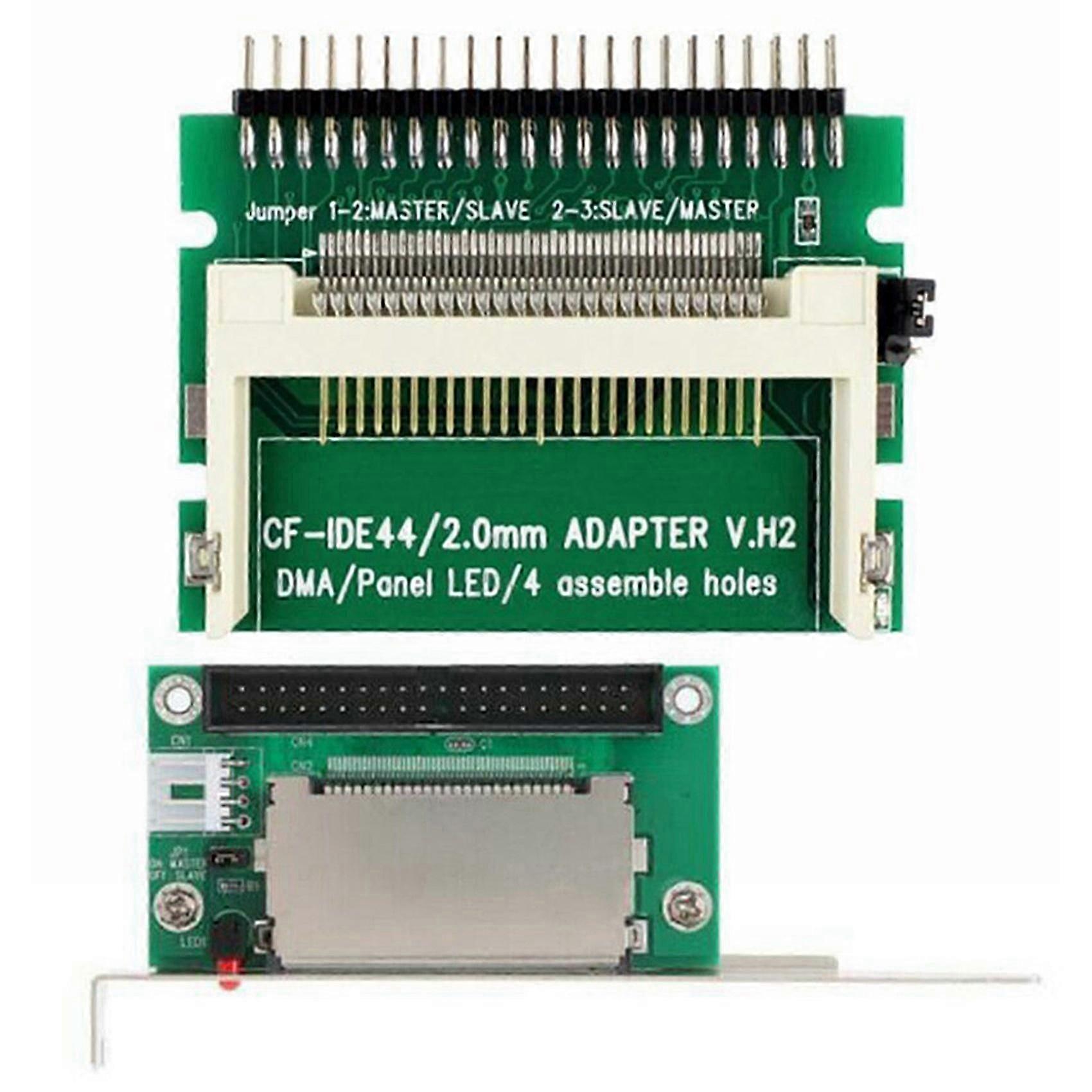 Compact Flash Cf Card to Ide 44Pin 2mm Male 2.5 Inch Hdd Bootable Adapter with 40-Pin Cf Compact Fl