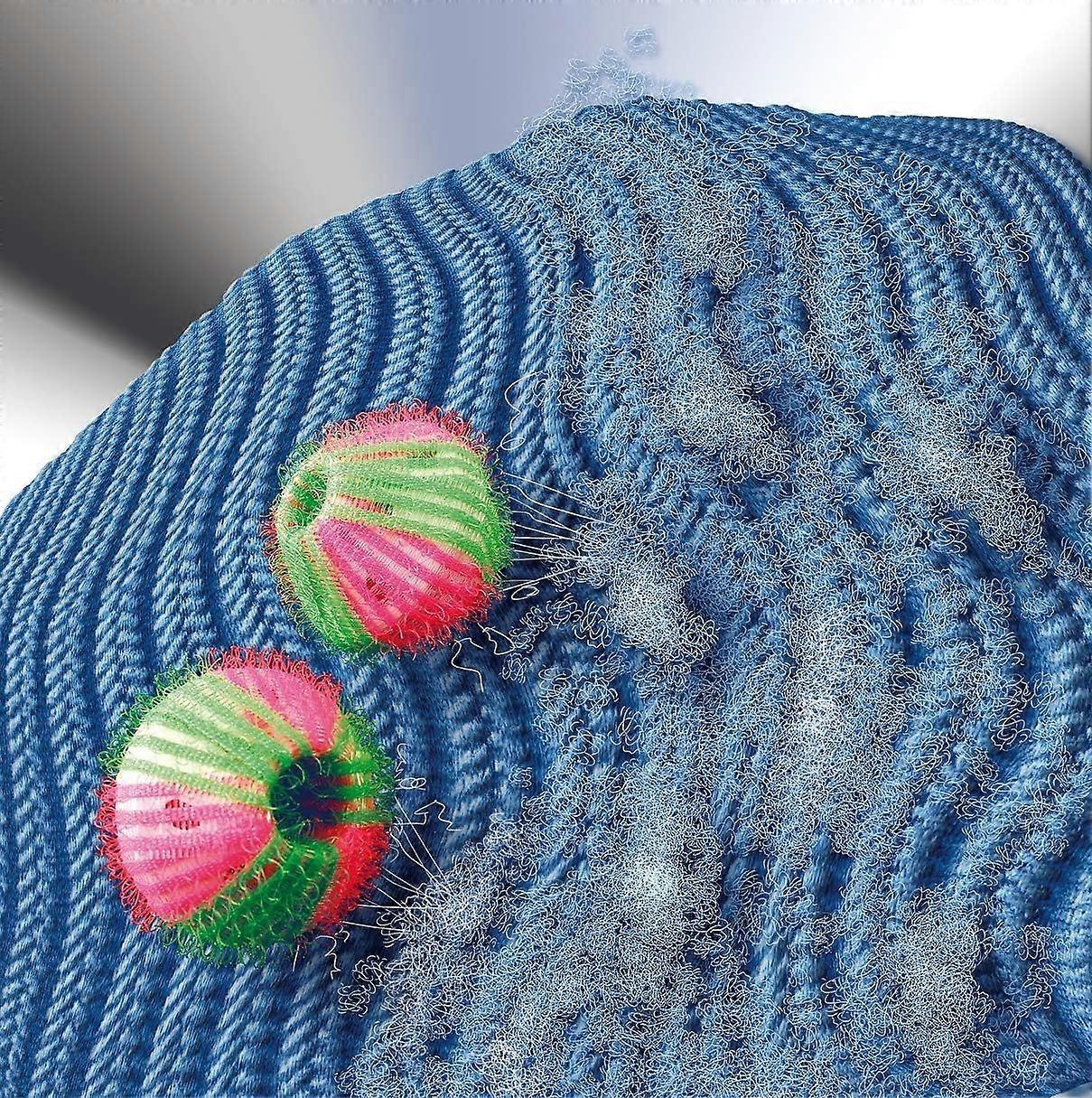 Boules de nettoyage anti-peluches set de 6 - set de 6, Polypropylne, 4 x 4 cm, Vert