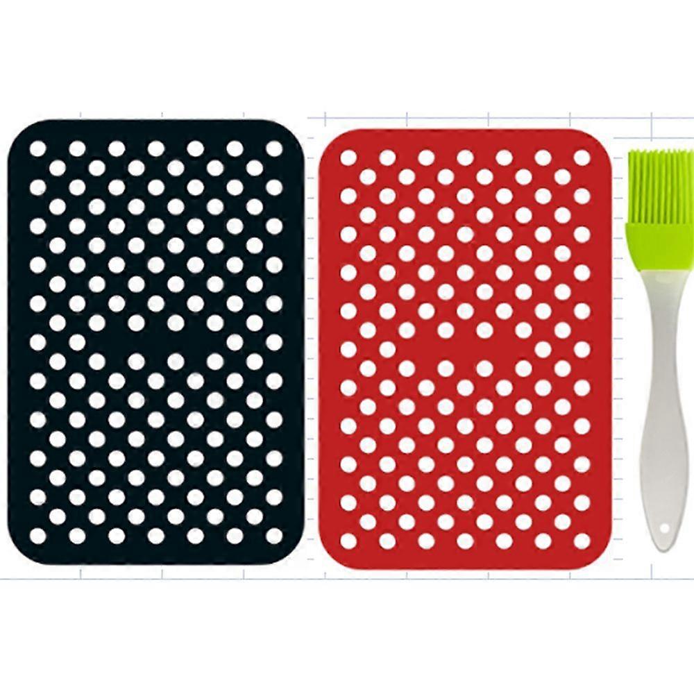 2pcs Rectangular Air Frying Pan Mat