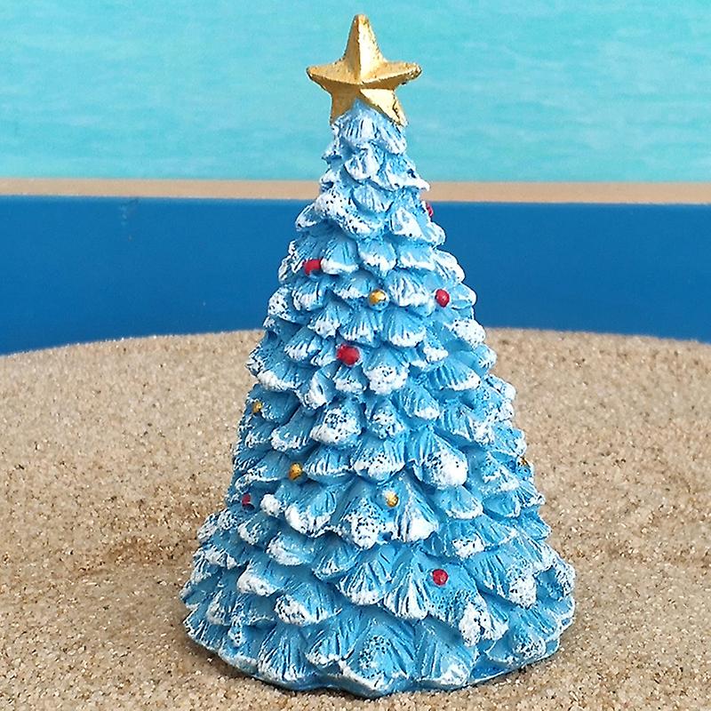 Aquarium Landscaping Decoration Resin Crafts Christmas Tree Ornaments