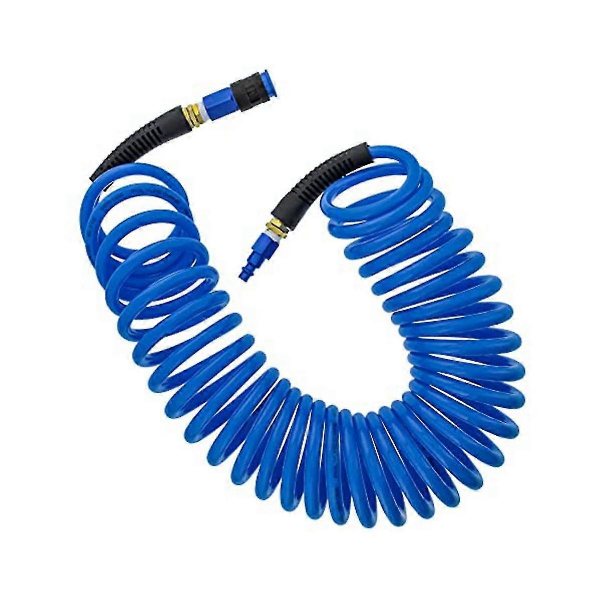 1/4in X 25in Polyurethane - Air Hose+bend Restrictors And 1/4in Npt Male Fitting Ends - Universal Q