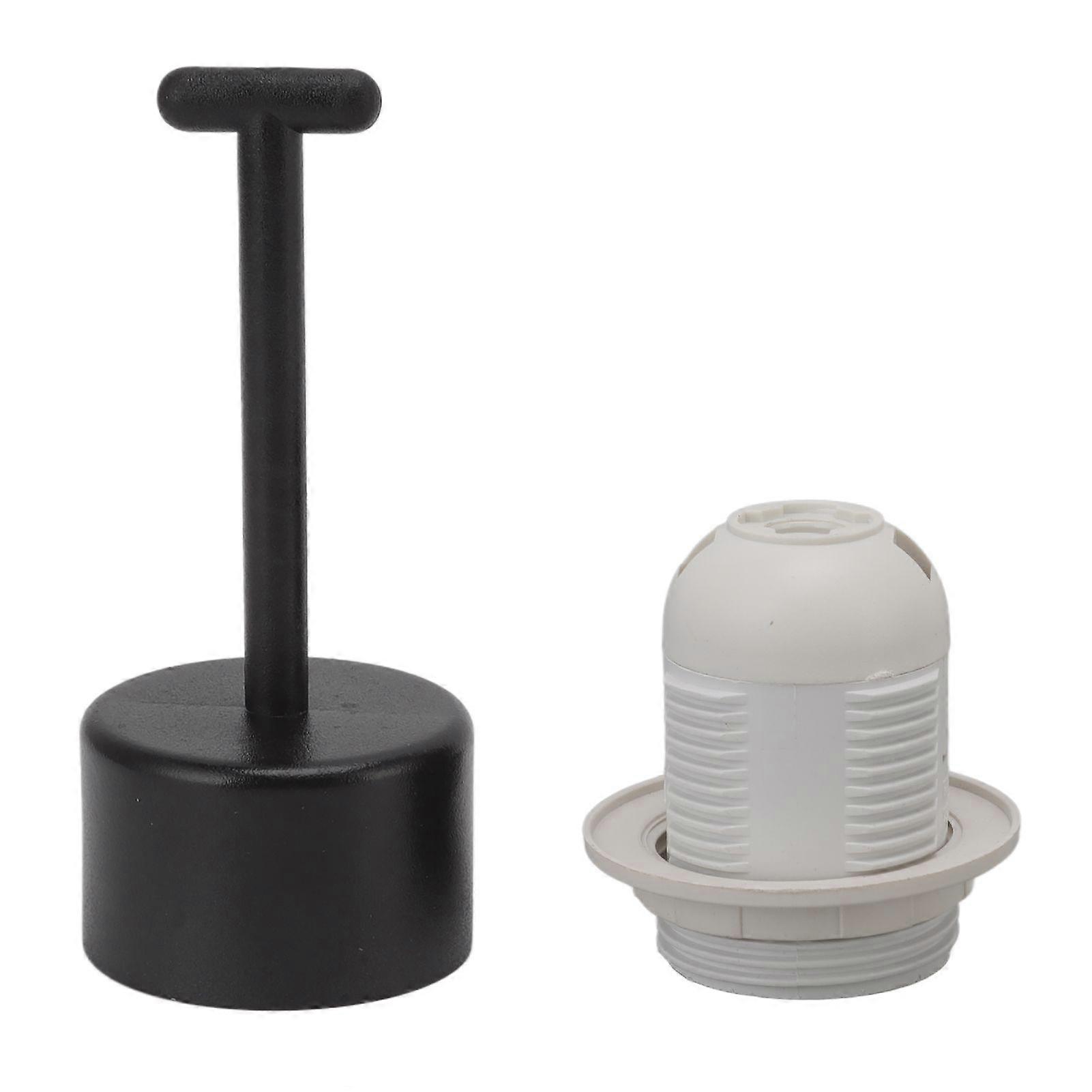 10Pcs E27 Light Base Socket Copper Core High Temperature Resistance E27 Light Holder Base with Lamp Sleeve for DIY White