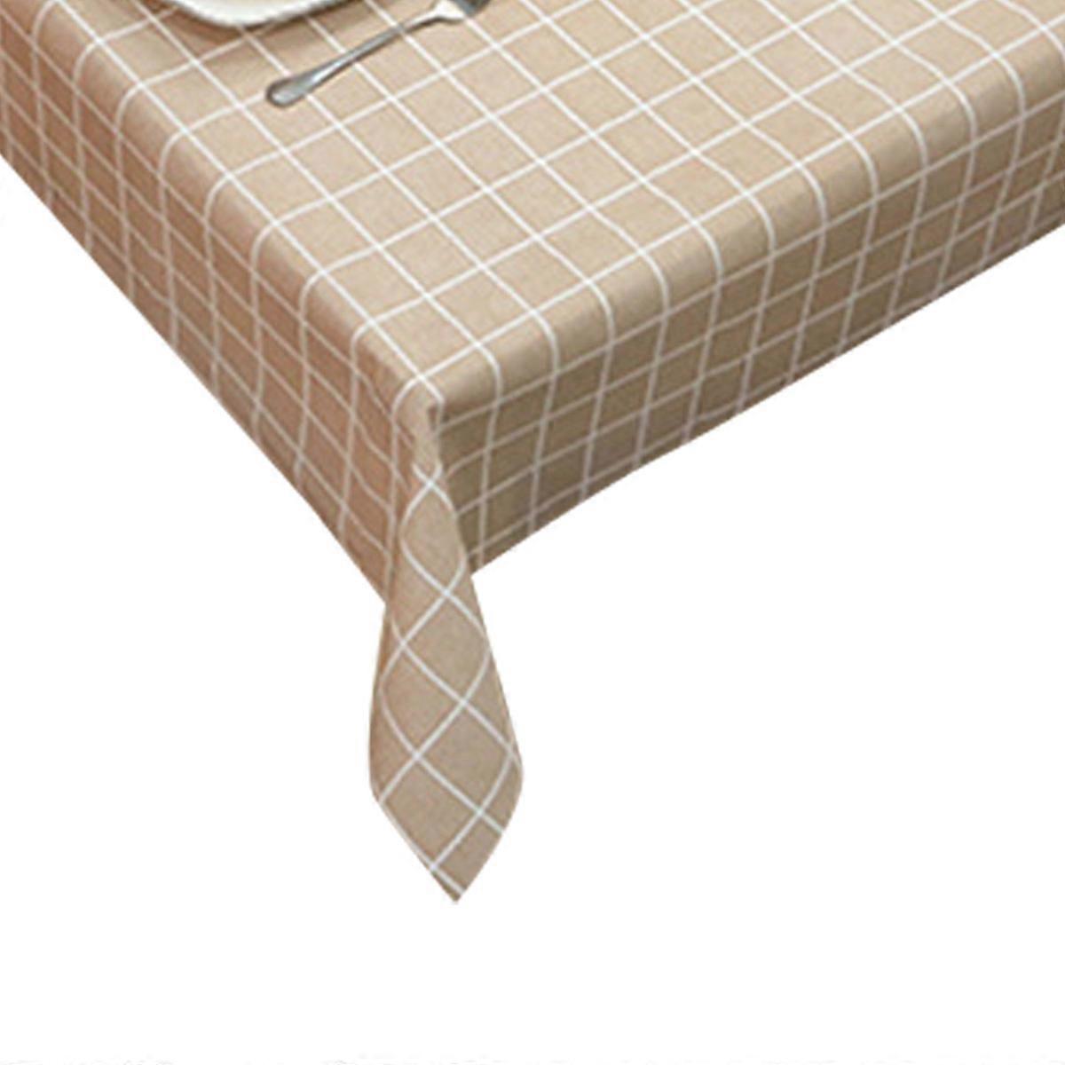 Square Checkered Tablecloth Stain Resistant Waterproof Wrinkle Resistant Washable Soft Tablecloth