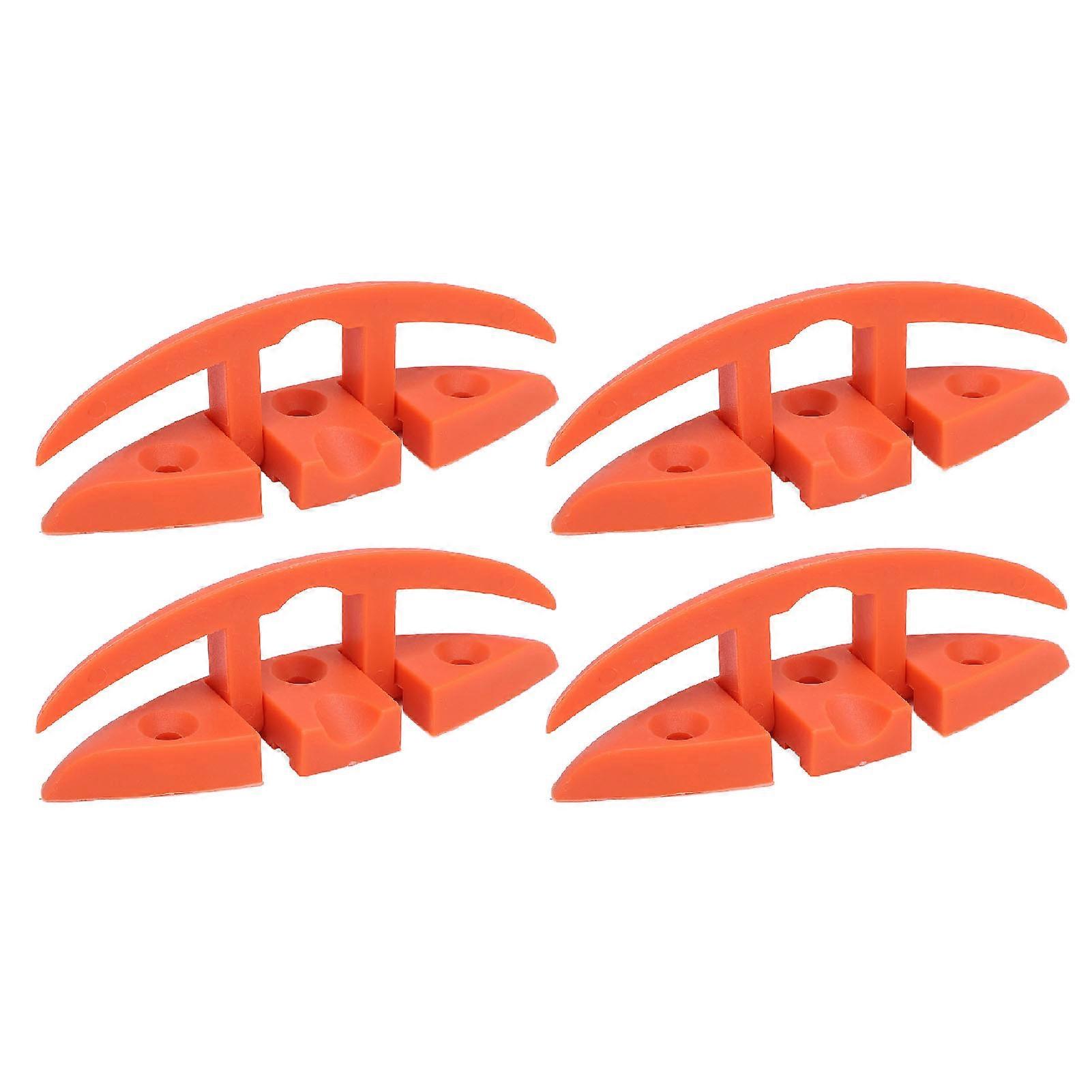 4 Sets 5in Folding 3 Holes Marine Grade Nylon Oxidation Resistant Flip Up Dock Cleat for Boat Ship Yacht