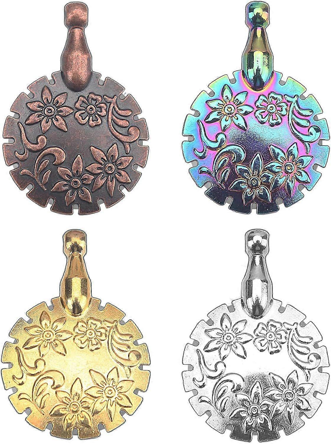 4-Pack Yarn Cutter Pendant Set - Multi-Color Yarn Cutter Thread Cutter Tool, Ideal for Knitting & Crafting, Easy Grip, Compact Design, Crochet Gifts f
