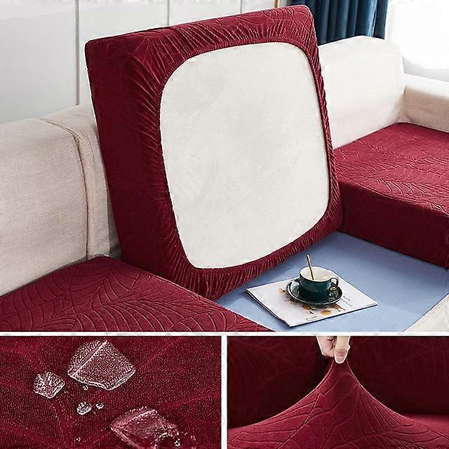 New Jacquard Sofa Cushion Cover Stretchable Removable Couch Slipcover Plush Sofa Covers Washable Funda Elastic Sofa Seat Cover