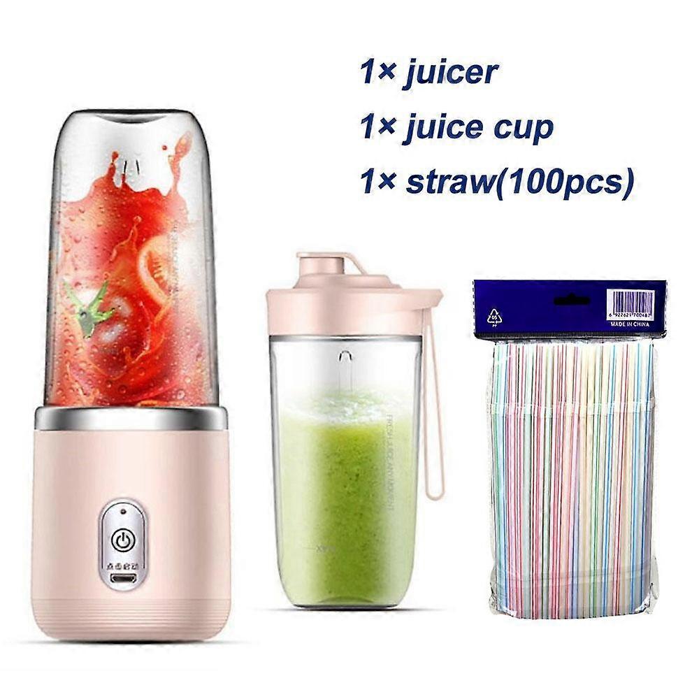 400ml Portable Electric Juicer 6 Blades Fruit Juice Cup USB Rechargeable Automatic Small Juicer Smoothie Blender Machine Food Processor