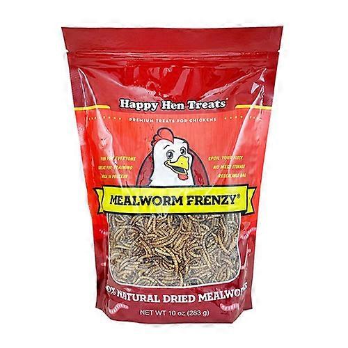 Happy Hen Treats 100% Mealworm Frenzy Treats For Chickens, 10 Oz
