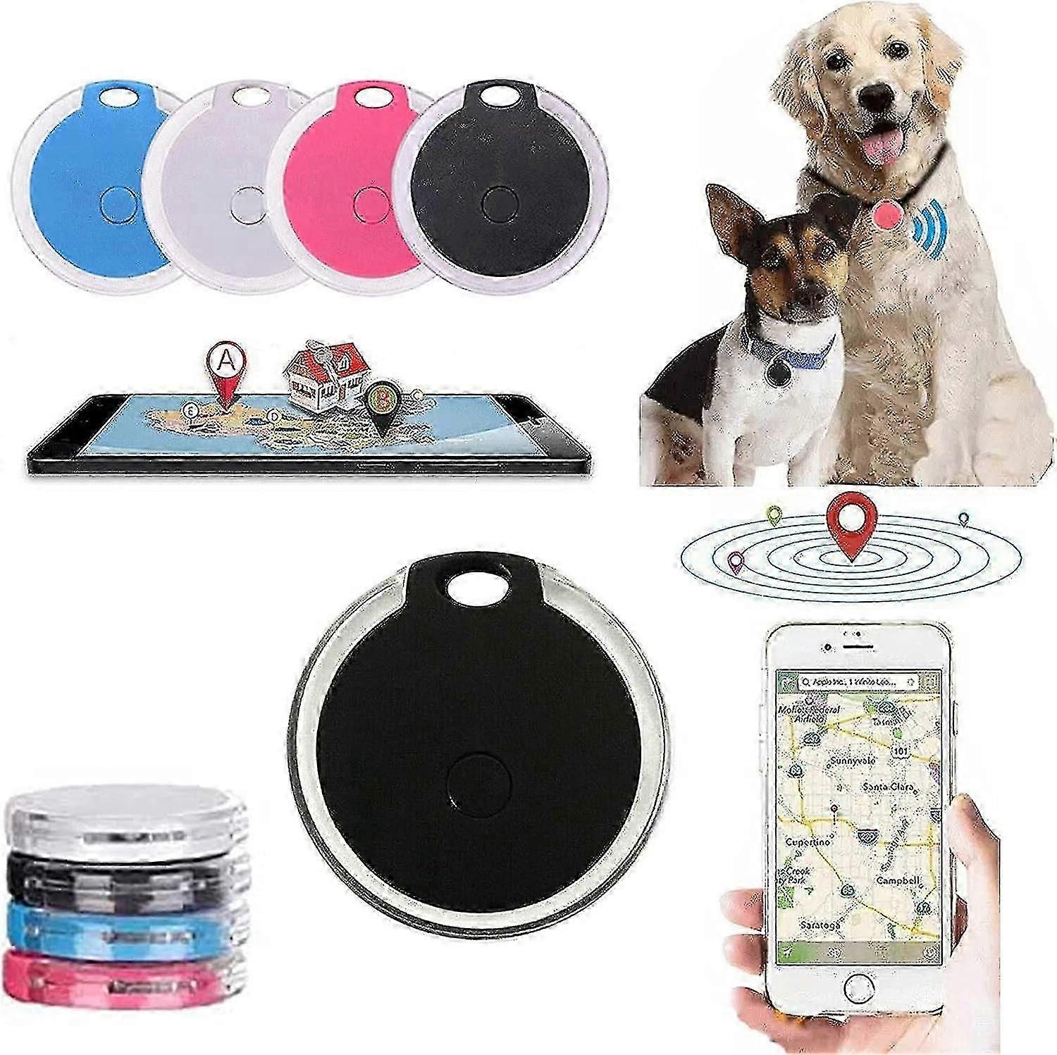 4 Pack Pet Cat Dog GPS Tracker Collar Accessories Locator Dog Finder with Remote Selfie