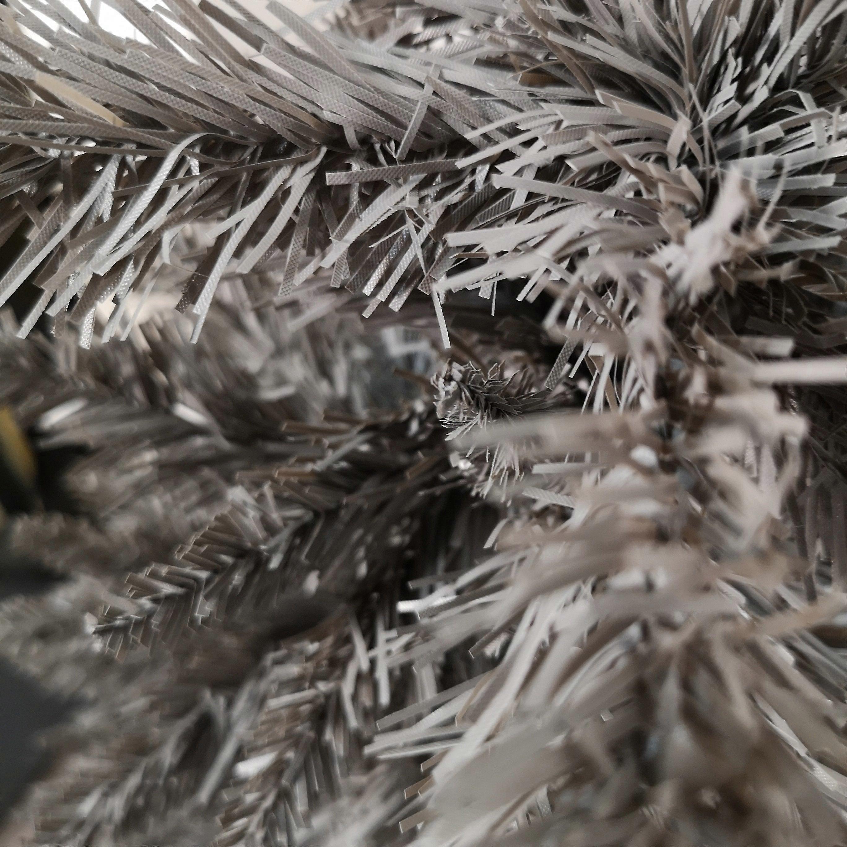 Snowtime 120cm 4ft Wrapped Pencil Pine Grey Tree With 168 Tips