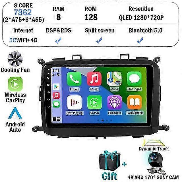 Android 12 For Kia Carens 2013 2014 2015 2016 2017 2018 Car Radio Multimedia Video Player Navigation GPS Autoradio Audio Auto BT