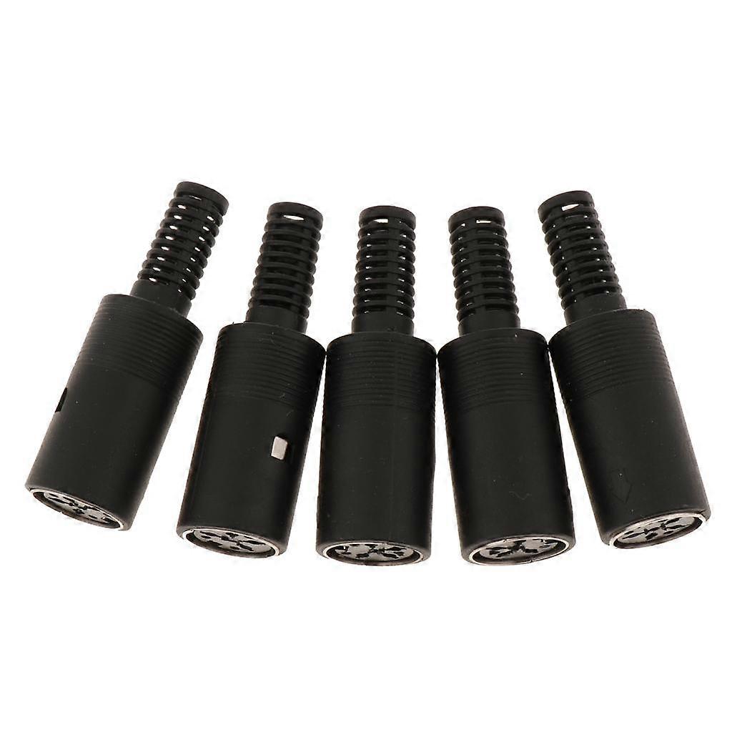 DIN 3 4 5 6 7 Female Plug with Plastic Handle Socket DIN Audio Wire Connector
