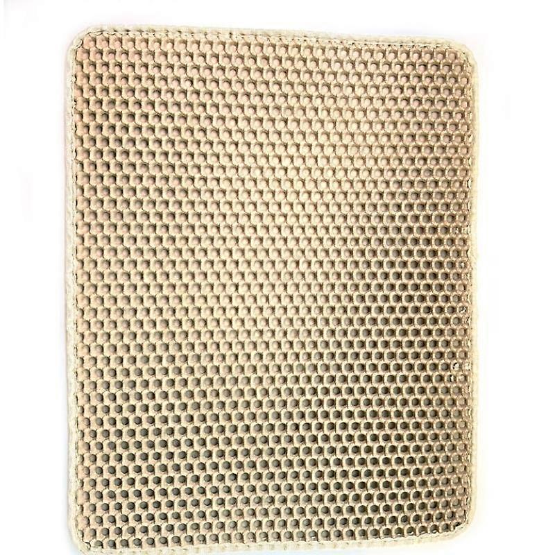 Waterproof Pet Cat Litter Mat Double Layer Pet Litter Box Mat Non-slip Sand Cat Pad Washable Bed Mat Clean Pad Products