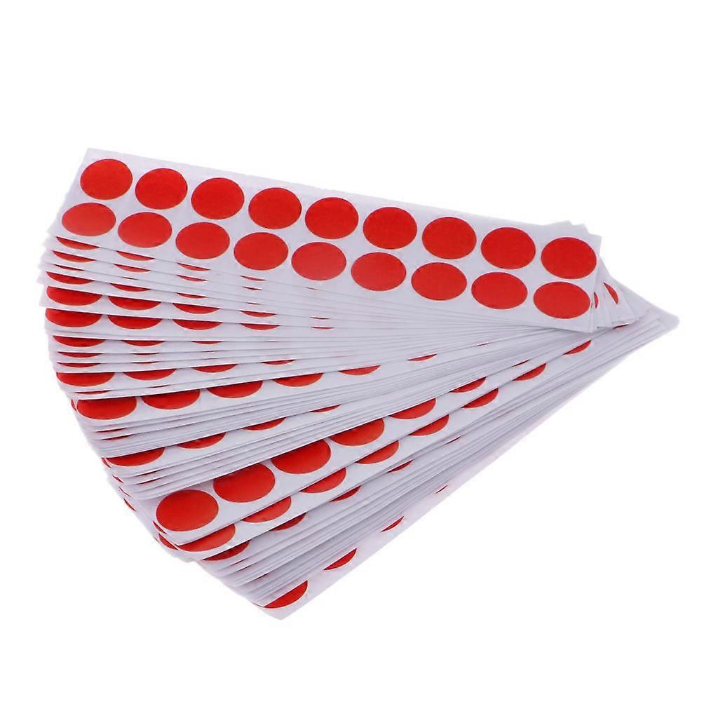 900pcs Self Adhesive Target Paster, Red