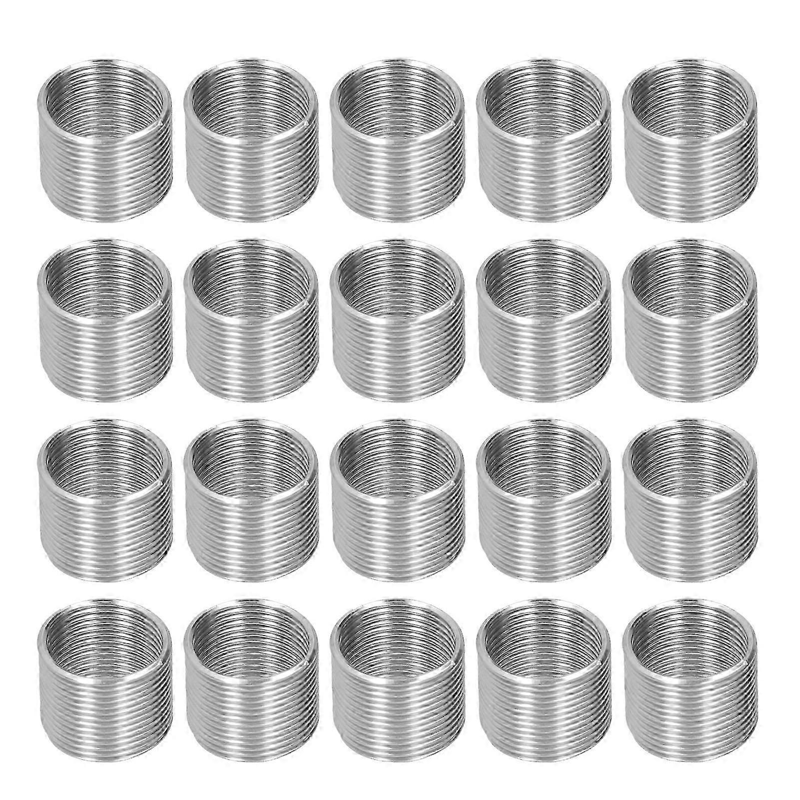 20Pcs Thread Repair M14 x 1.25 Spiral Circle Insert Reducer Nut Threaded Expand Socket Set1.5D