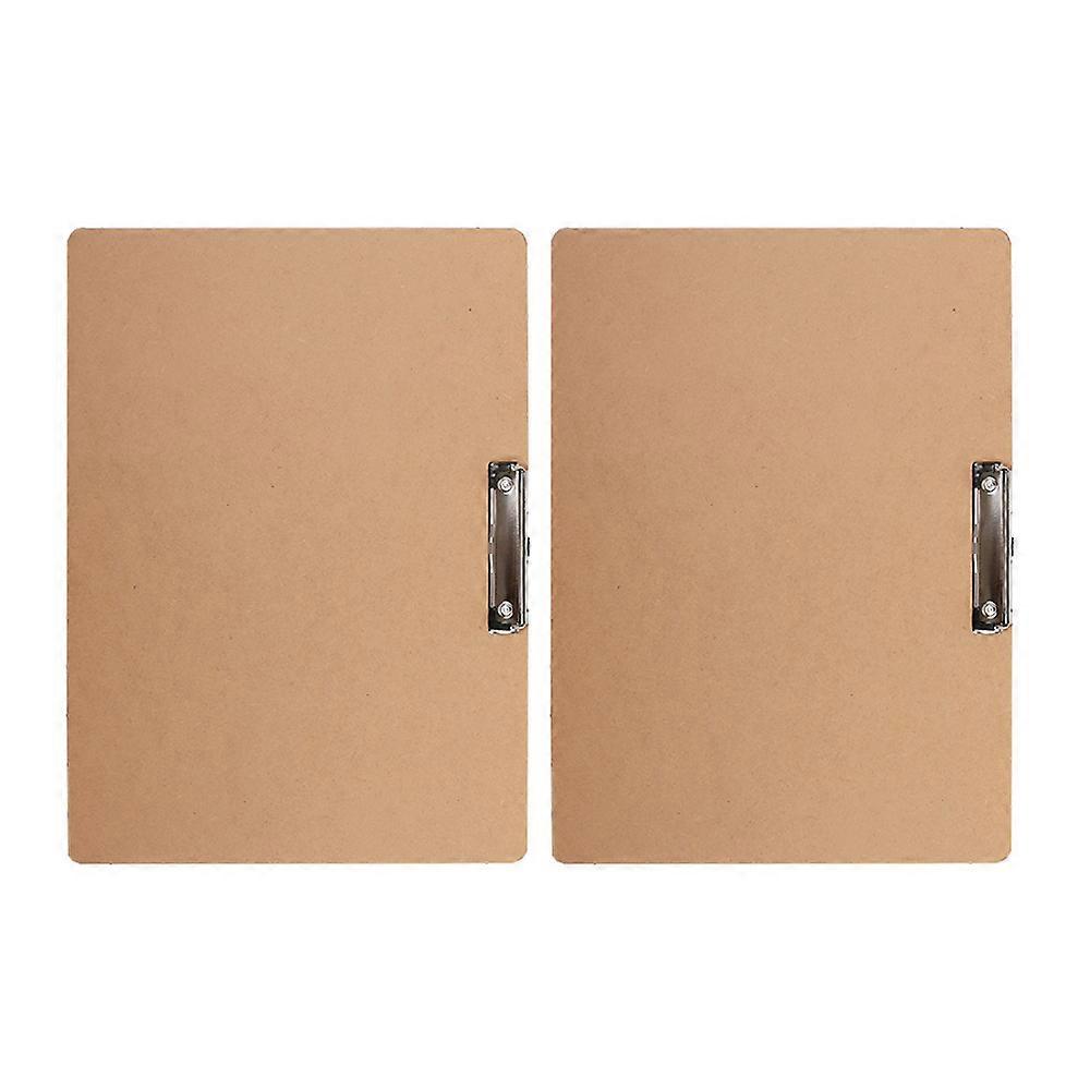 Portable Design Clipboards, Genuine Materials for Eco-Friendly Use, Set of 2 Low Profile Clips Meet Your Writing Needs with a Smooth Writing Surface,