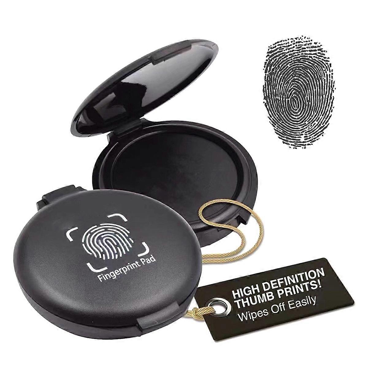 Fingerprint ink Pad No-Wash Quick-Drying Quick-Drying ink Pad - Black