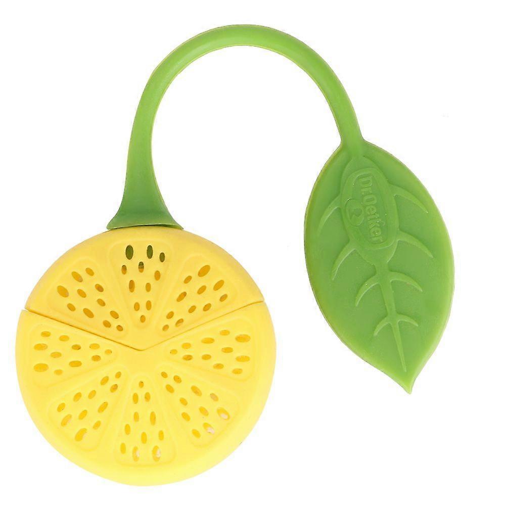 3Pcs Fruit shaped Tea Strainer Silicone Tea Filter Kitchen Gadget for Tea(lemon)