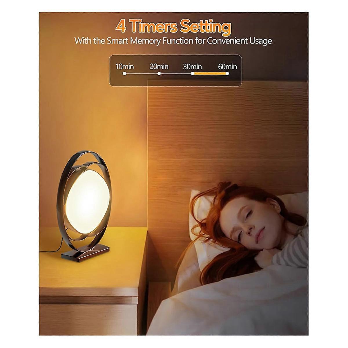 Light Therapy Lamp,10000 Lux UV-Free Therapy Light EU Plug