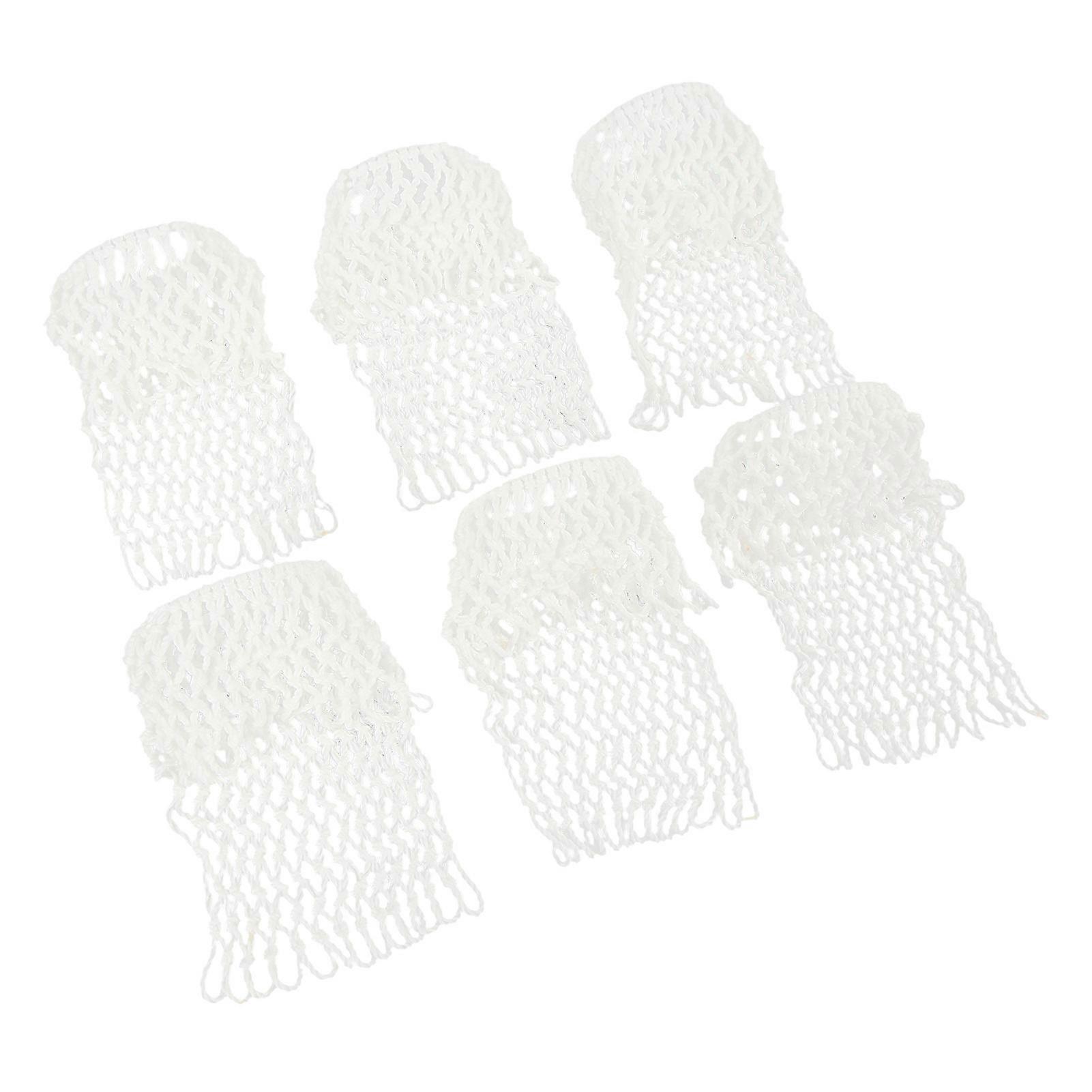 6PCS Billiards Table Net Pocket White Durable Cotton Billiard Pockets for Pool Table Accessories 