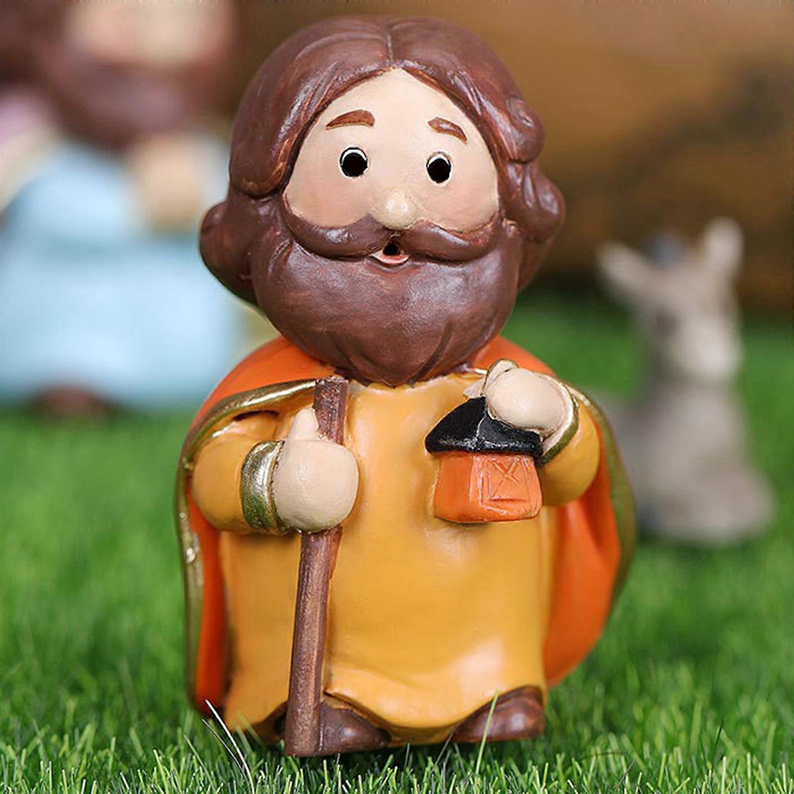 Colorful Nativity Figures Set, Cute Animals, Sturdy, Lightweight and Reliable, Mini Christmas Nativity Figures for Home and Office