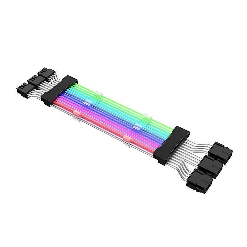 PSU Power Extension Cable 24Pin 8Pin ARGB Sync Line For PC Case Decoration