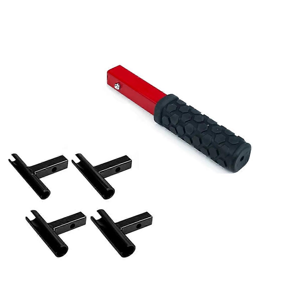 Door Hinge Wrench Kit with Replacement Heads