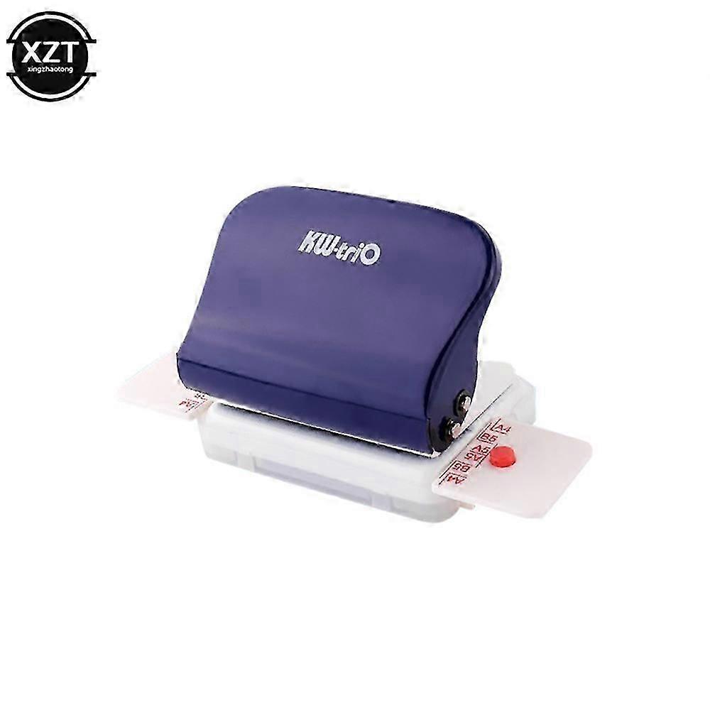 1pc KW-trio 6-Hole Paper Punch Handheld Metal Hole Puncher Capacity 6mm for A4 A5 B5 for Notebook Scrapbook Diary Binding