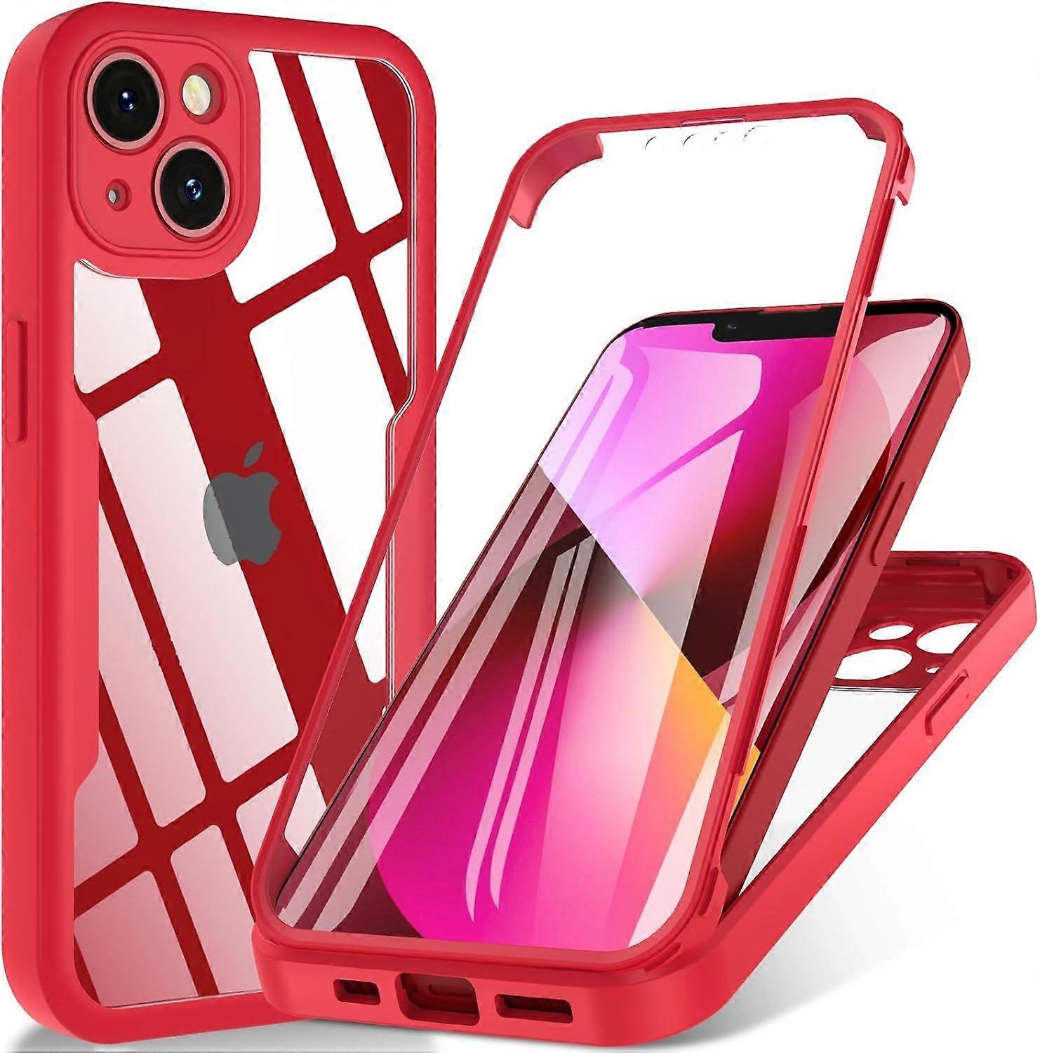 Compatible with iPhone 13 Case 6.1 Inch, Red