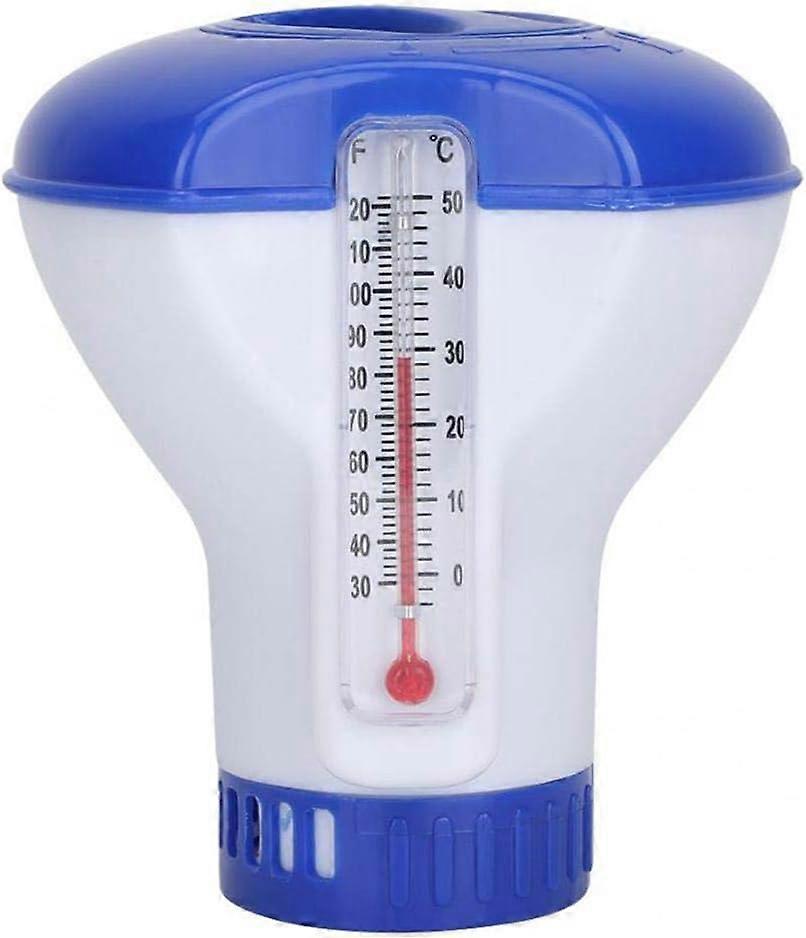 Floating Pool Diffuser, Pool Chlorine Diffuser with Thermometer, Automatic Chlorine Diffuser for All and Pools,