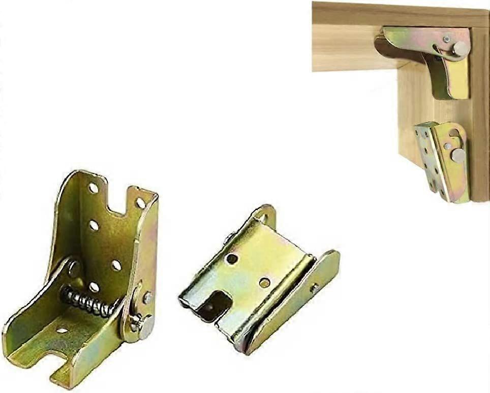 Foldable Support Bracket Self-Locking Hinge Hot Rolled Steel Folding Brackets for Folding workbenches, beds, Tables