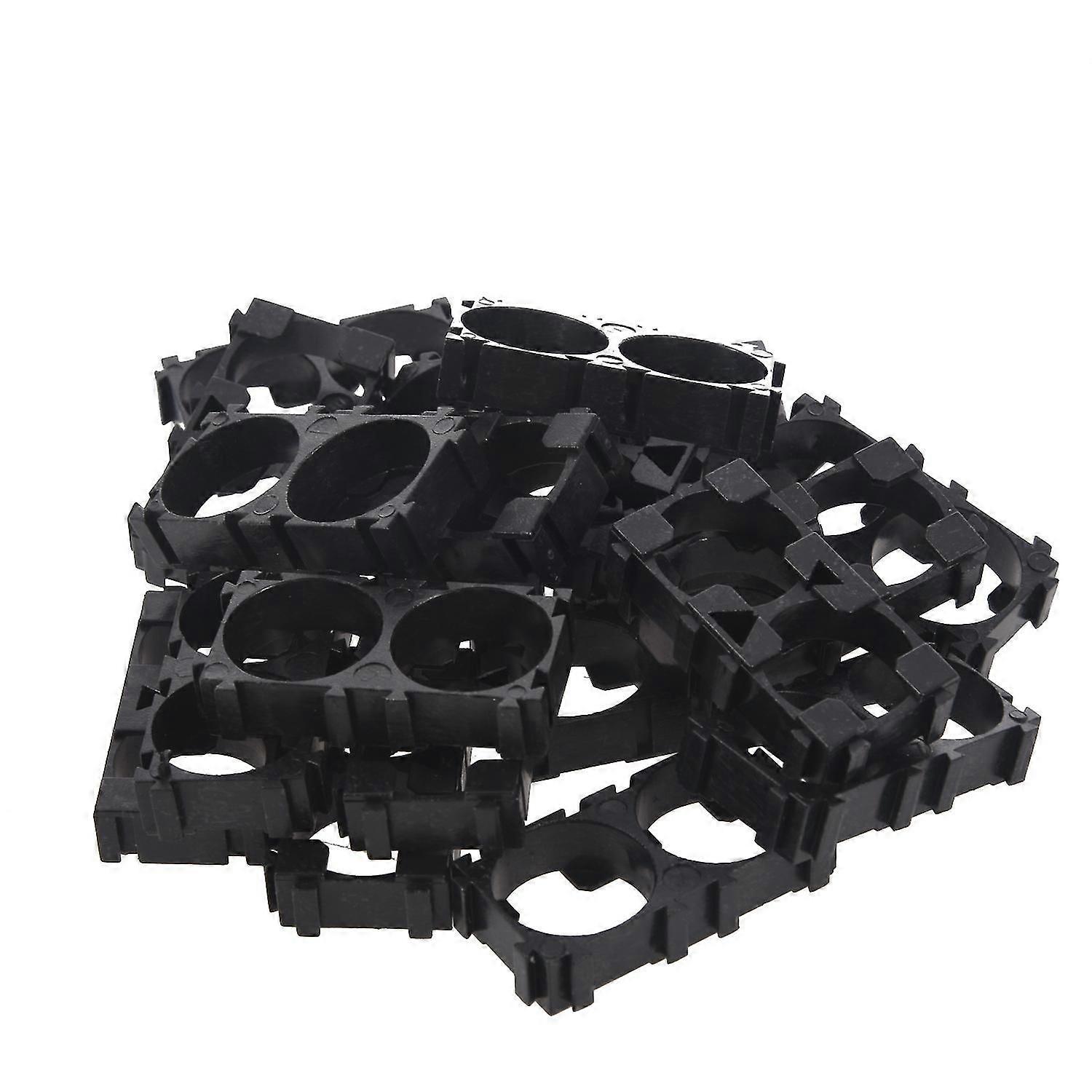 20x 18650 Lithium Battery Double Holder Bracket For Diy Cell Pack Black