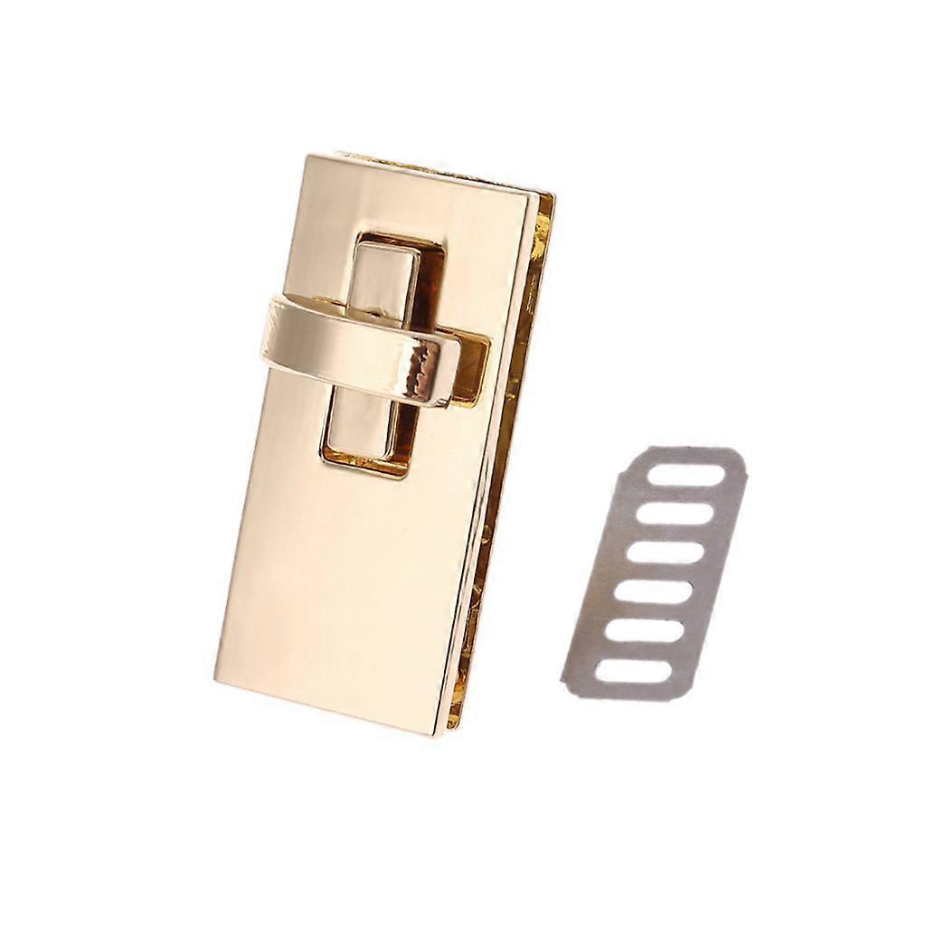 Metal Rectangle Shape Clasp Turn Locks Twist Lock DIY Handbag Shoulder Bag Purse