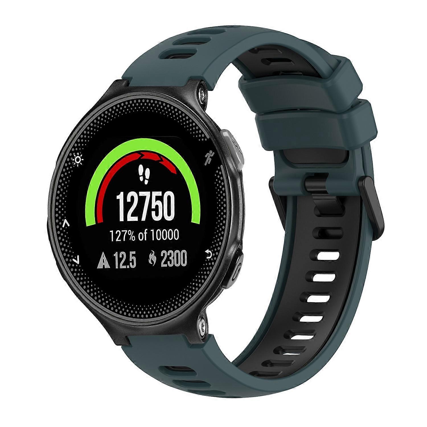 Für Garmin Forerunner 235 Zweifarbiges Silikonarmband
