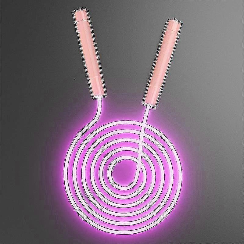 Glowing Jump Rope Adjustable 2.8m Light Up Skipping Rope well