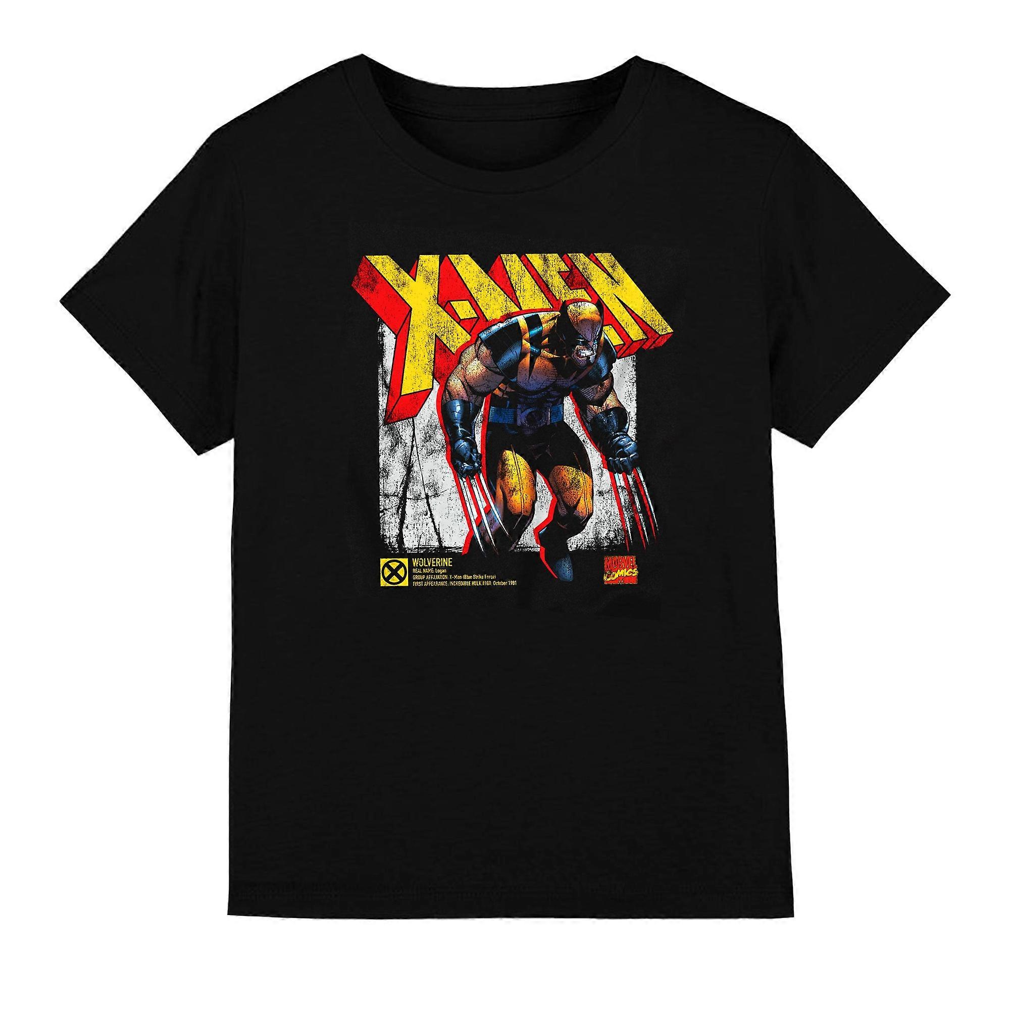 Marvel Dětské/dětské X-Men Wolverine Infographic Tričko