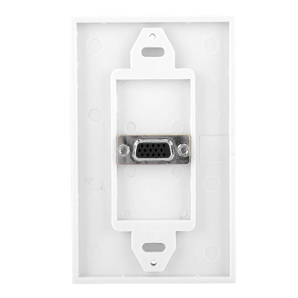 VGA Socket Wall Mount Panel Adapter Wall Outlet ABS Material - Electronics Accessory