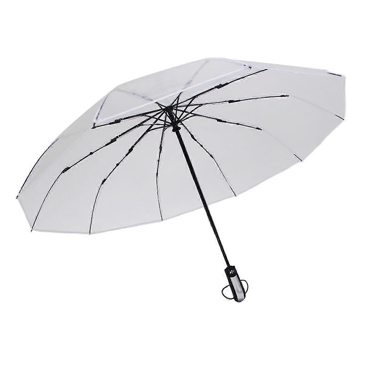 Automatic Transparent Foldable Umbrella, Windproof, for Wedding and Travel