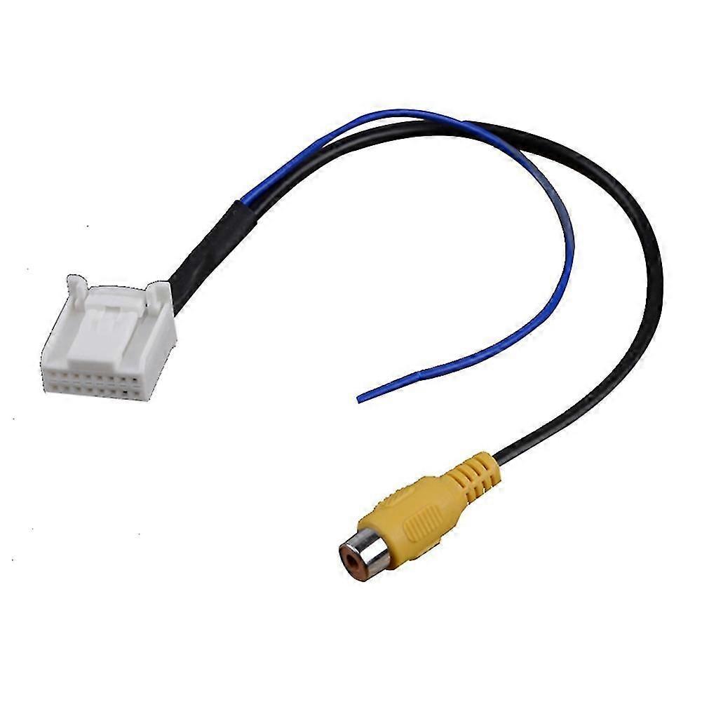 16 Pin Car Reverse Rearview Parking Backup Camera Video Extension Navigation DVD Adapter Cable Plug