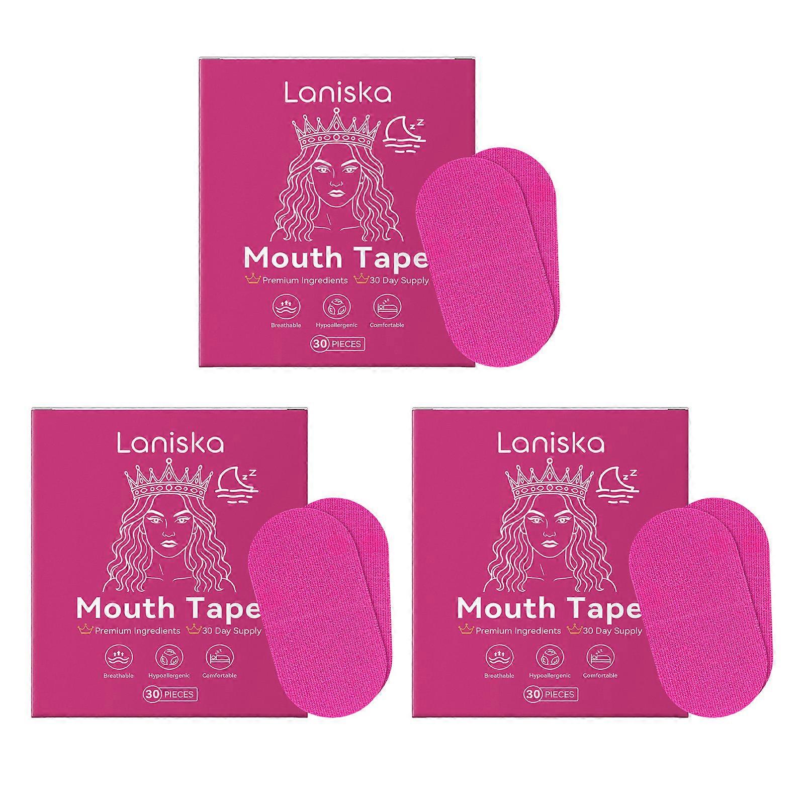 Pink Mouth Tape for Sleeping, Women Anti-Snoring Strips for Improved Nose Breathing and Snore Relief
