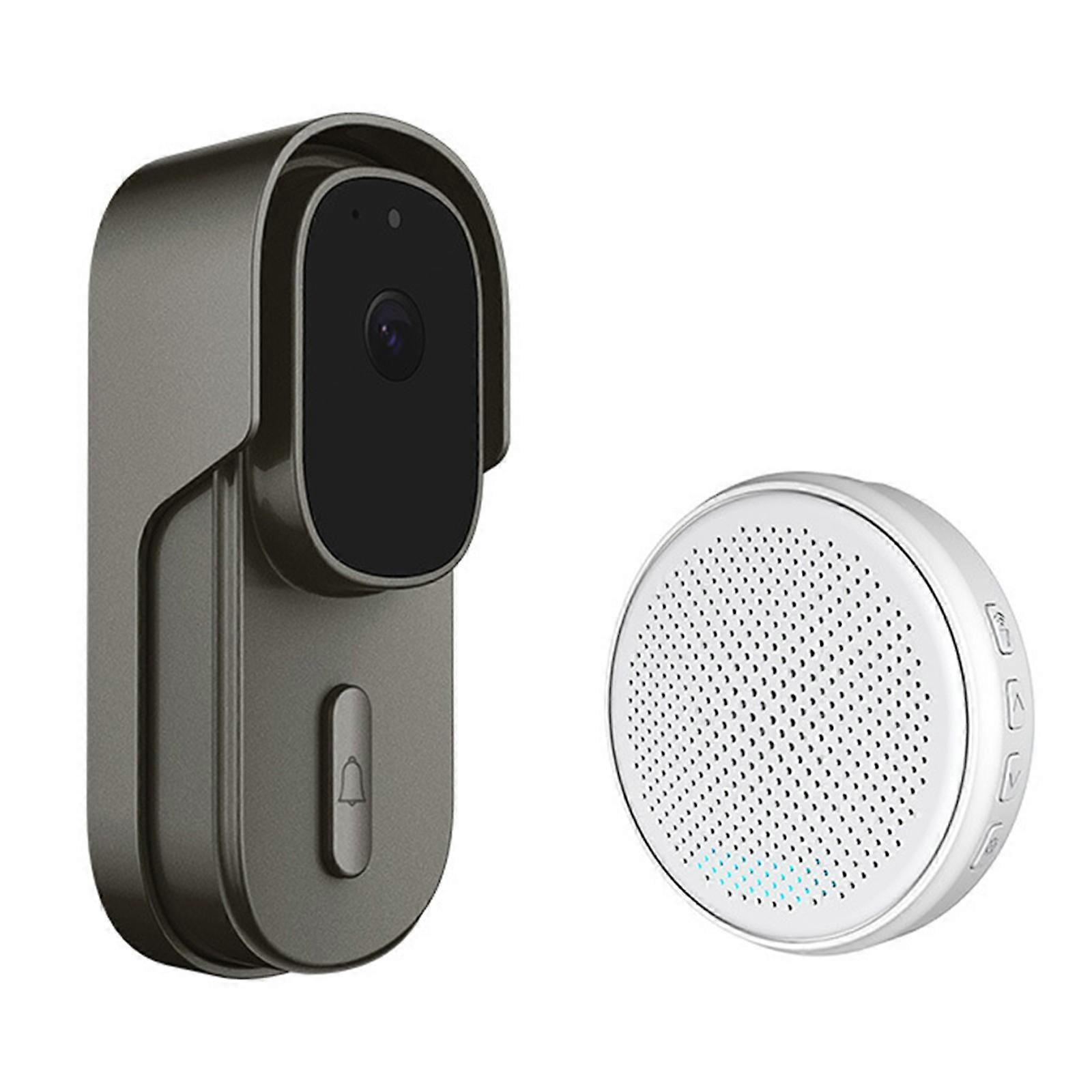 Intelligent Wireless Doorbell Home Monitoring Waterproof Two-way Intercom Night Vision Low-power WiFi Visual Doorbell