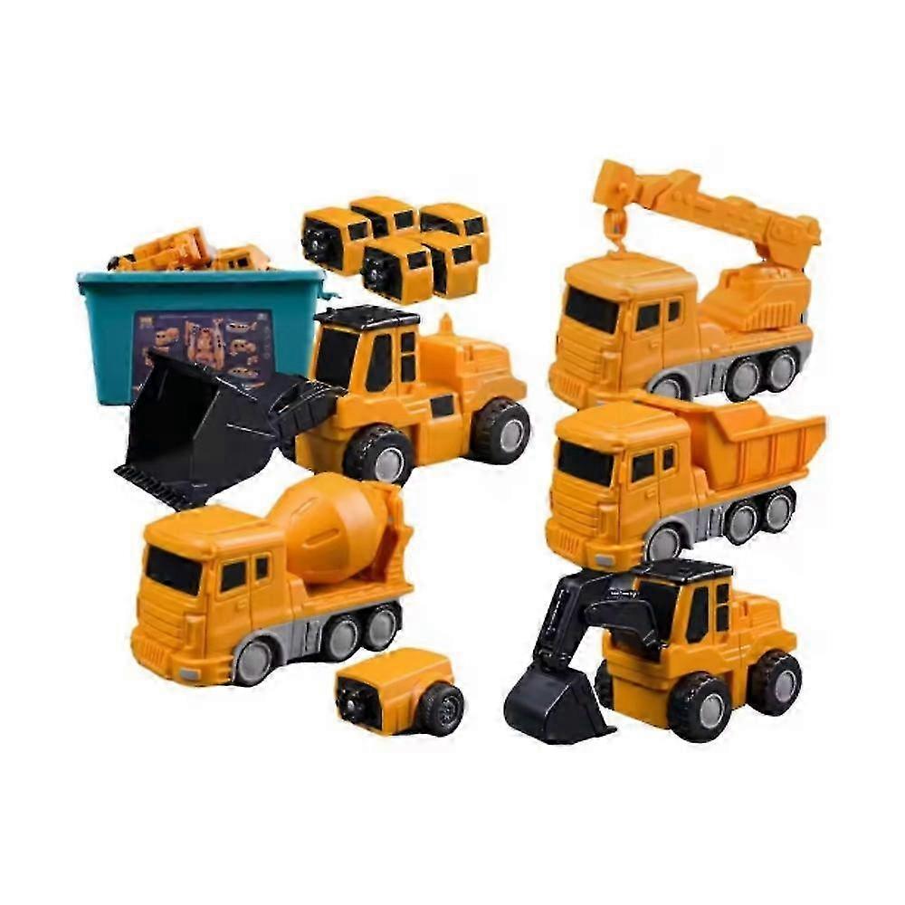 Magnetic Assembled Toys Transform Engineering Car