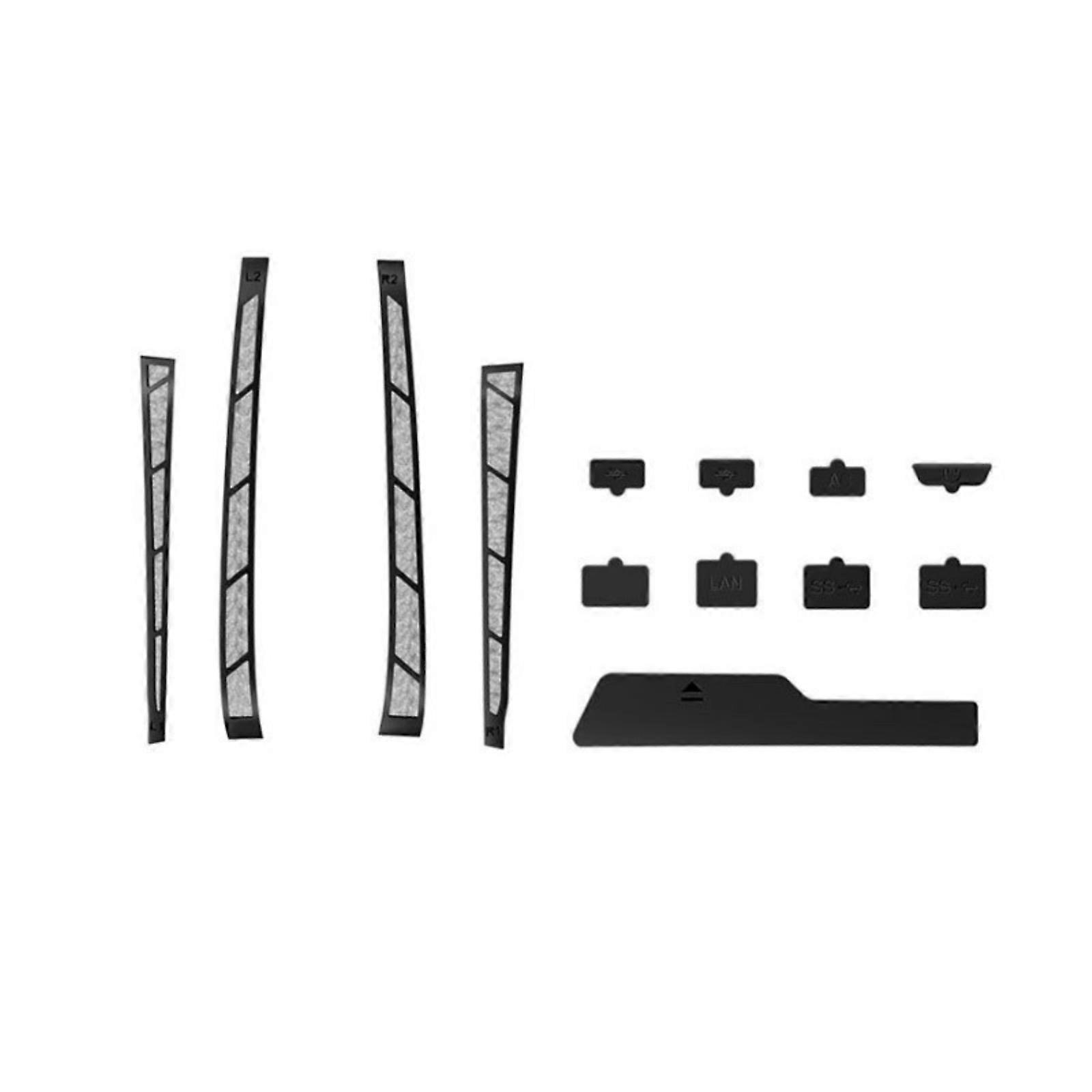 Black Dust Plug For Slim Silicone Dustproof Protector Cover Dust Filter Net Game Console Accessories