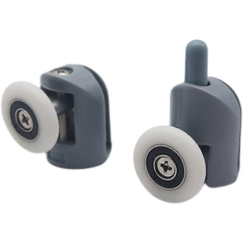 8 Pieces Shower Door Roller Shower Room Accessories Hanging Wheel for Sliding Door Top and Bottom Mounted Single Wheel Replacement Accessories