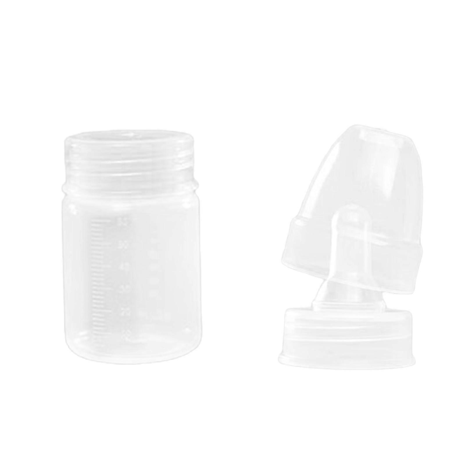 Baby Milk Storage Bottle with Clear Measurement Markings and Ergonomic Design Equiped with Lid Cover for Easy Use