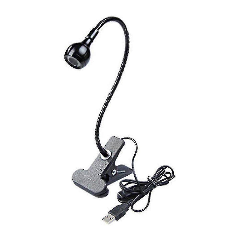 Eye Protection LED Clip-On Lamp - Adjustable USB Table Light for Home & Travel, Gentle Violet Light, Durable Design