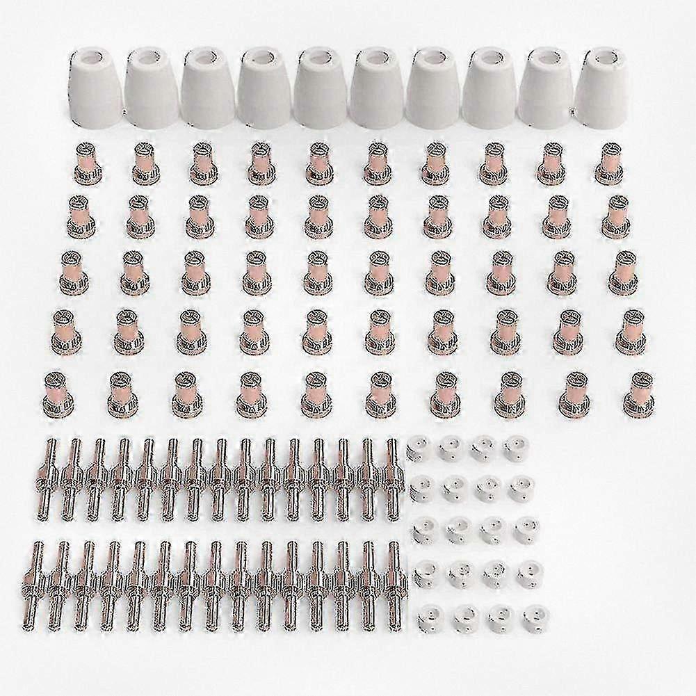 110 Pcs Plasma Cutting Consumables Suitable for Specific Plasma Cutters with Torch Model PT31 and LG40-YuJia