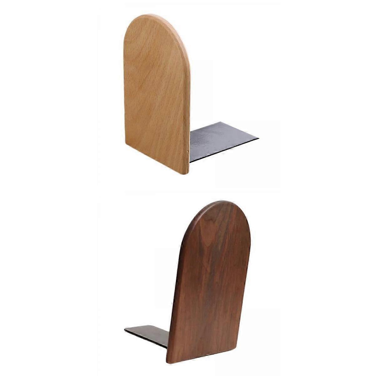 2x Bookends Book Ends Stand Shelf Bookrack Storage Magazines