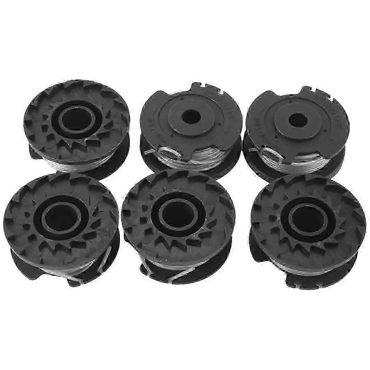 6 Pack String Trimmer Spool & Line for Bosch EasyGrassCut 23, 26, 18