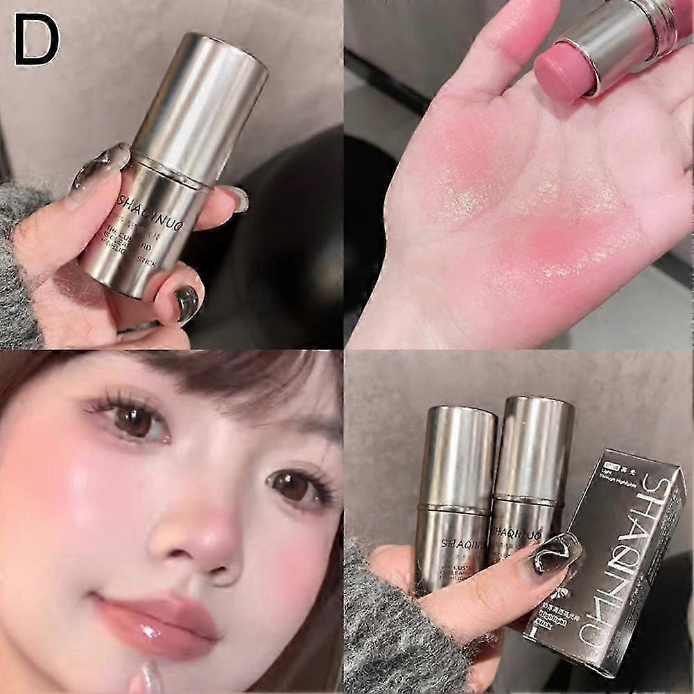 2025 Wet and Shiny Highlighter Stick Brightens Eyes Contours Pearlescent Natural
